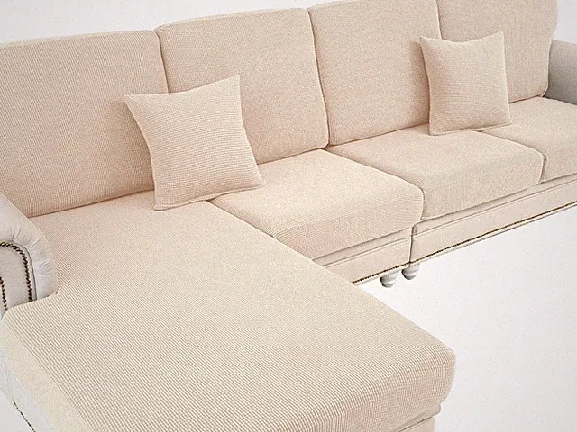 Couch Cushion Covers for Sectional Sofa L Shape Washable Separate Seat Chaise Co