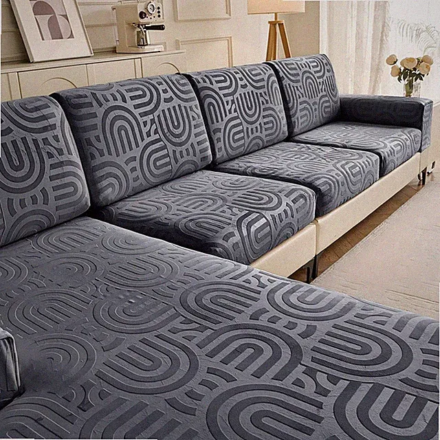 Couch Cushion Covers for Sectional Sofa Seat Cushion Cover Stretch Washable S...