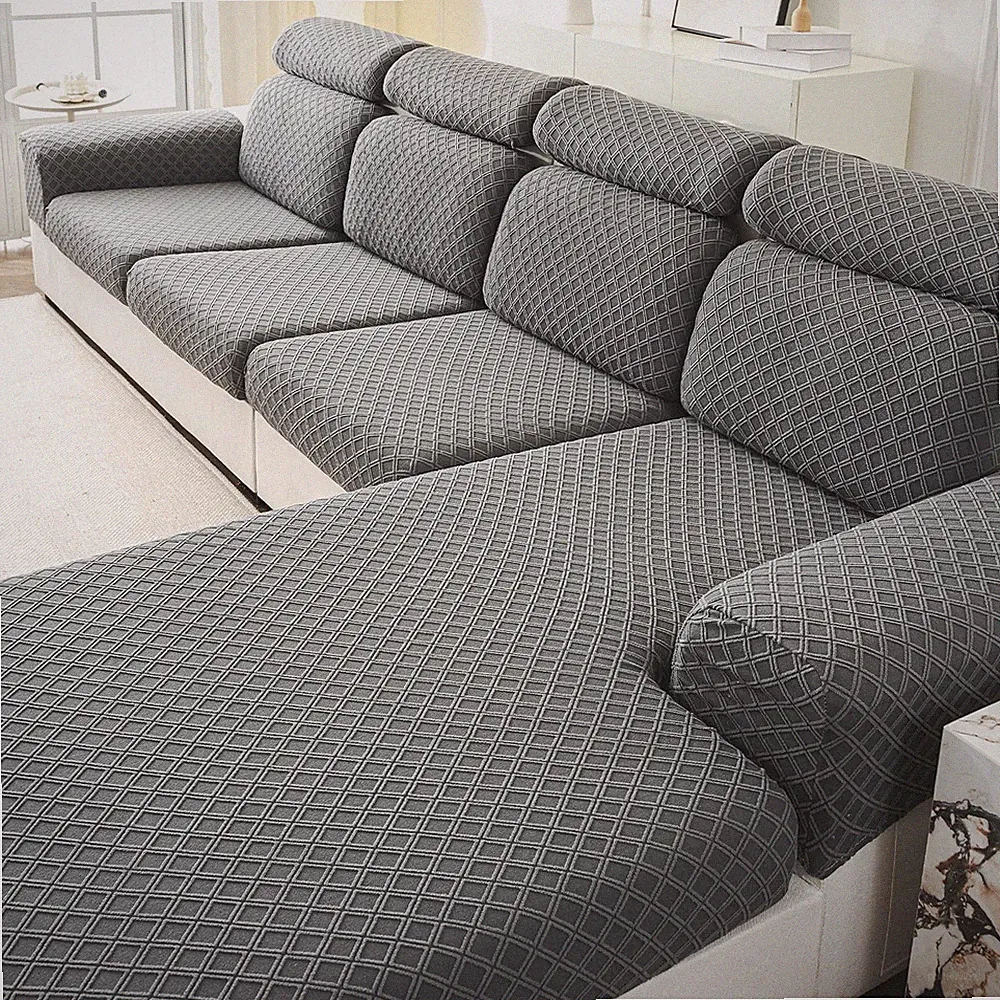 Couch Cushion Covers for Sectional Sofa, Stretch Sectional Couch Covers L Sha...