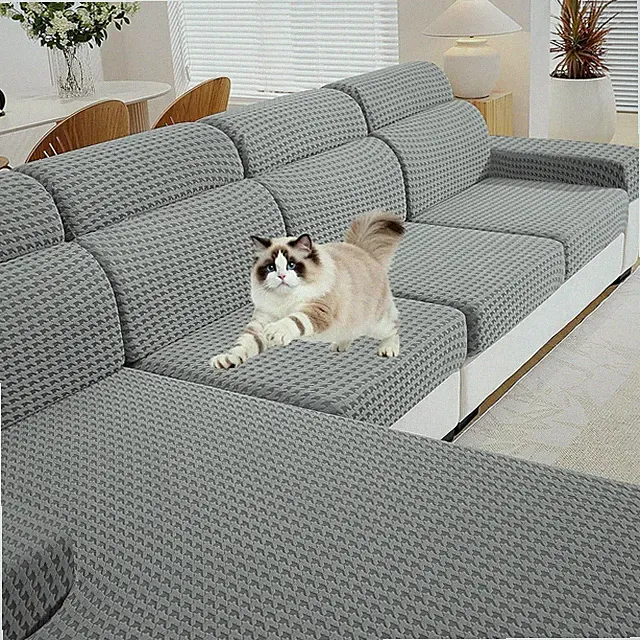 Couch Cushion Covers for Sectional Sofa, Stretch Sofa Cushion Cover Washable