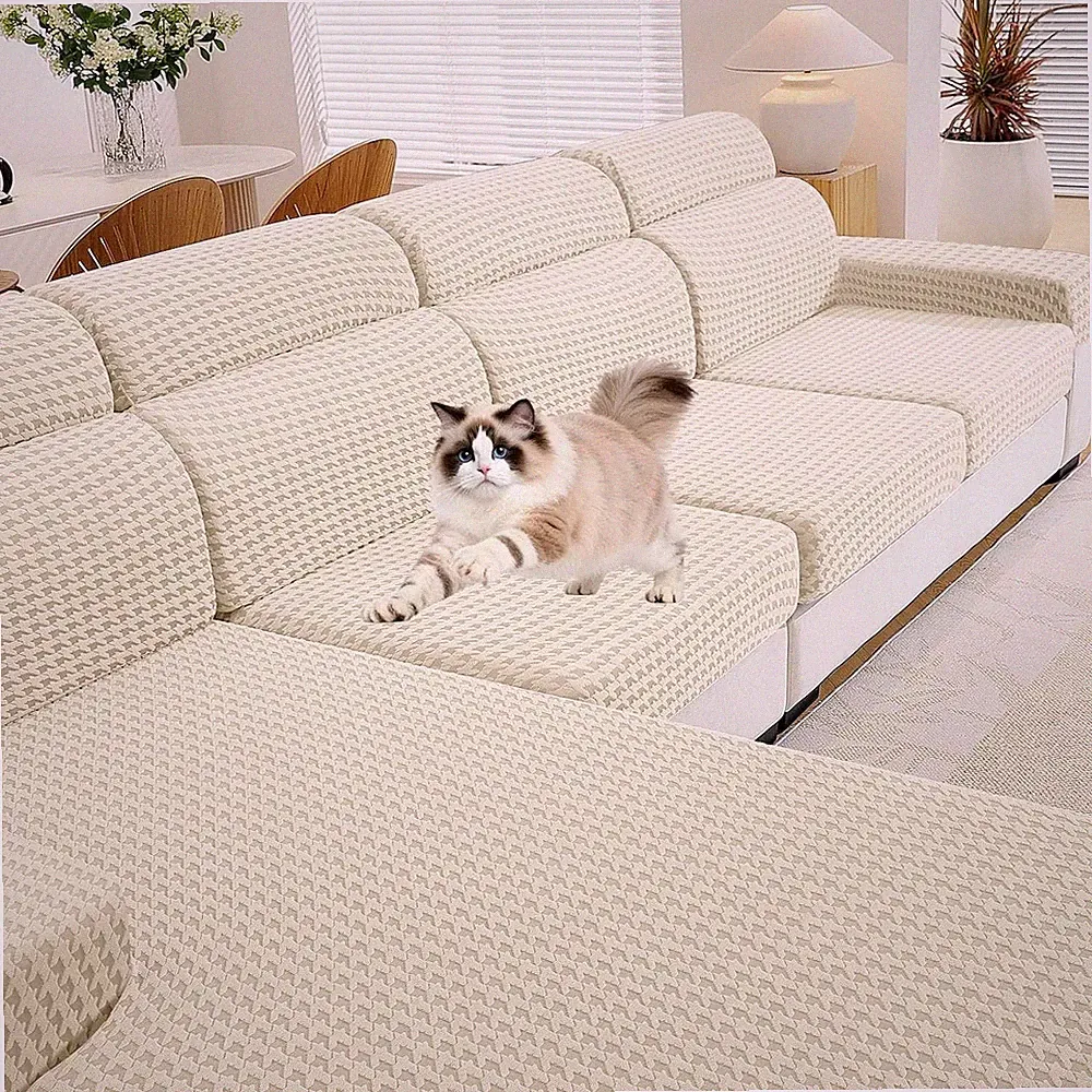 Couch Cushion Covers for Sectional Sofa, Stretch Sofa Cushion Cover Washable