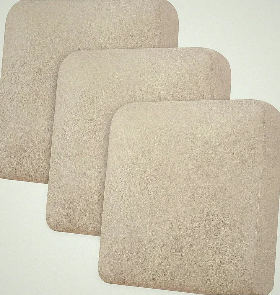 Couch Cushion Covers Leather Look Sofa Covers for 3 Cushion Couch Individual Sea