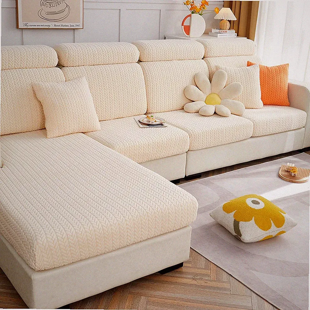 Couch Cushion Covers, Sofa Covers Couch Cover for Sectional Sofa, Sofa Hero C...