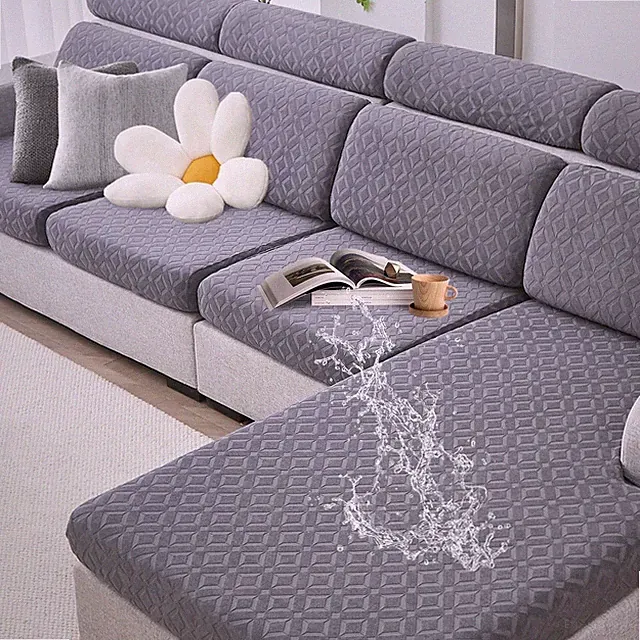 Couch Cushion Covers Waterproof, Couch Covers for 3 Cushion Couch Sofa Pet Fr...