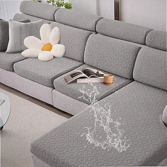 Couch Cushion Covers Waterproof, Stretch Sectional Couch Covers, Sofa Cushion...