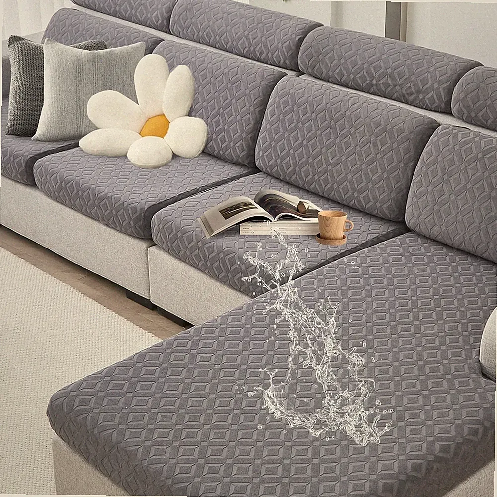 Couch Cushion Covers Waterproof, Stretch Sectional Couch Covers, Sofa Cushion...