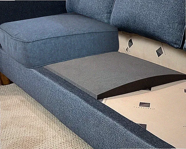 Couch Cushion for Sagging Sofa Original Curve (Set of 1), Firm 20x20x2” High-...