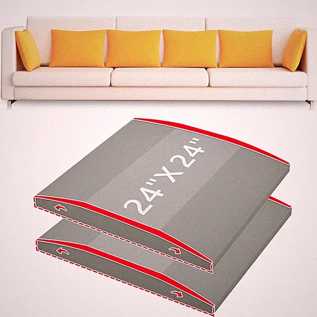 Couch Cushion High Density Foam 24X24X2.4 Inches Sofa Couch Supports for Sagg...