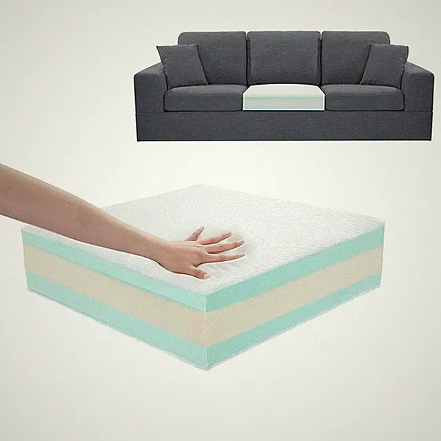 Couch Cushion Replacement Attachment Simple Installation Sofa Cushion 5 Layer