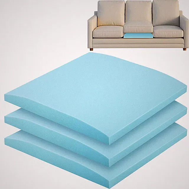 Couch Cushion Support 22x22 Inch Blue 3PCS High Density Foam Sagging Repair