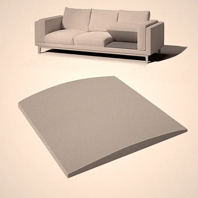 Couch Cushion Support for Sagging Seat, 20"x20"x2" 40D High Density Curved Fo