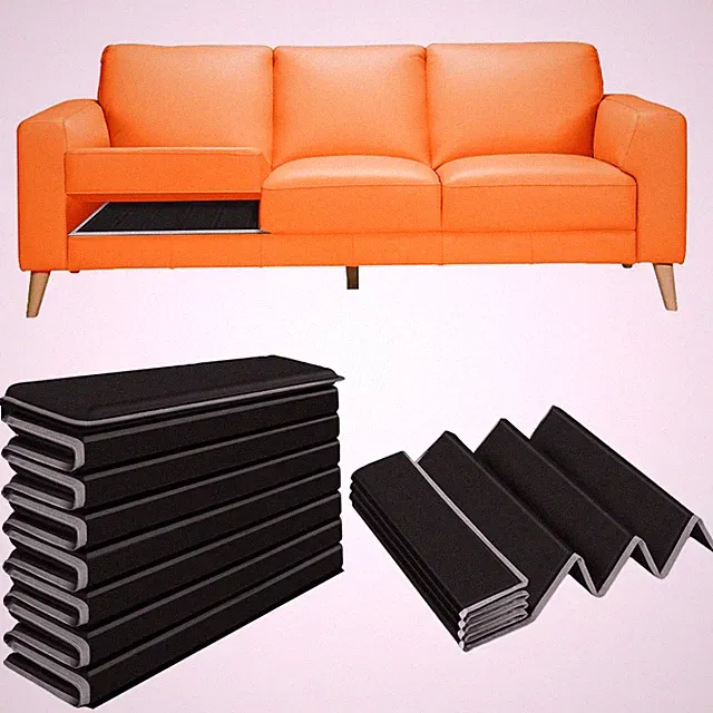Couch Cushion Support Sagging Sofa Plywood Foldable Non Slip 21.6x70 In Black
