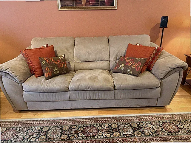 Couch Natuzzi Microfiber Brown Must Go