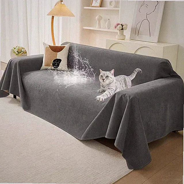 Couch Protector from Cat Claws, Waterproof Couch Cover anti Slip,Couch Cover 3 C