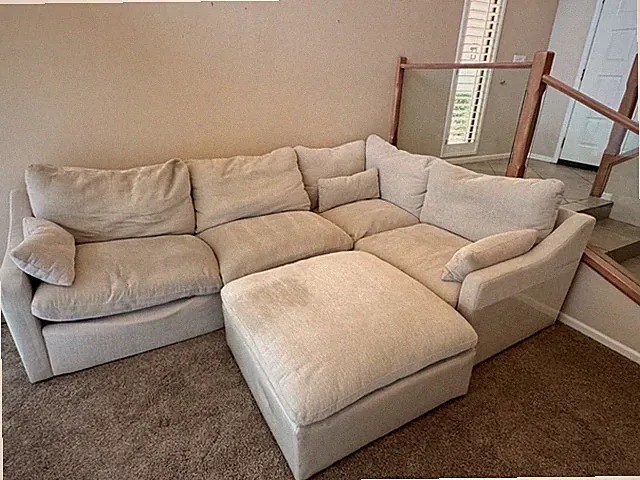 couch sectional used & ottoman Scottsdale AZ, 1 yr old, good condition