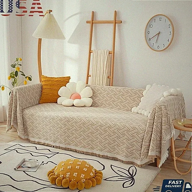 Couch Sofa Cover Blanket Durable Soft Washable Pet Friendly Furniture Protector