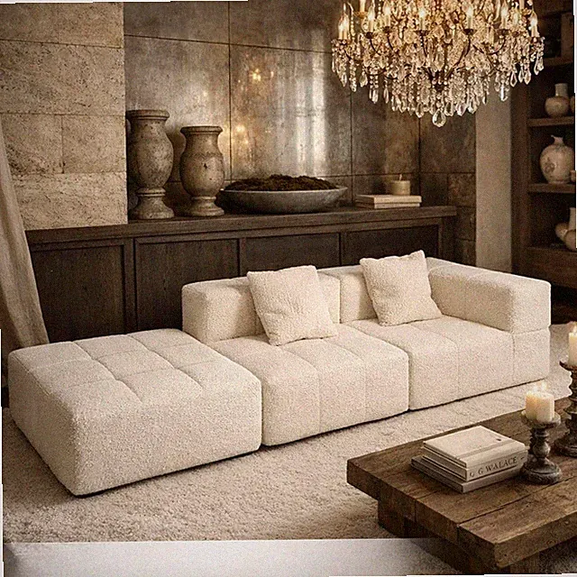 Couch - Waterproof Indoor Outdoor Sofa - Sold Seperately Ottoman Modular Section