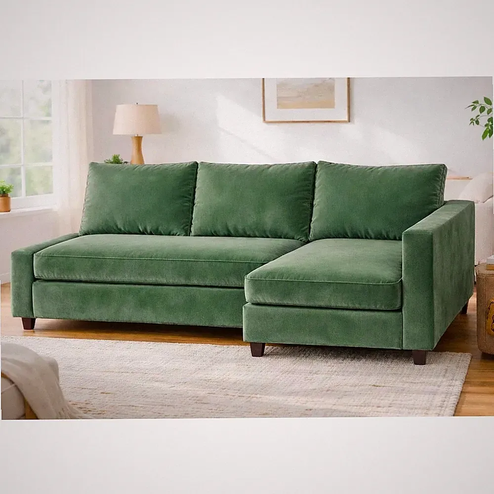 Cover Compatible with IKEA Friheten Couch Sleeper Sofa Slipcover Velvet Green
