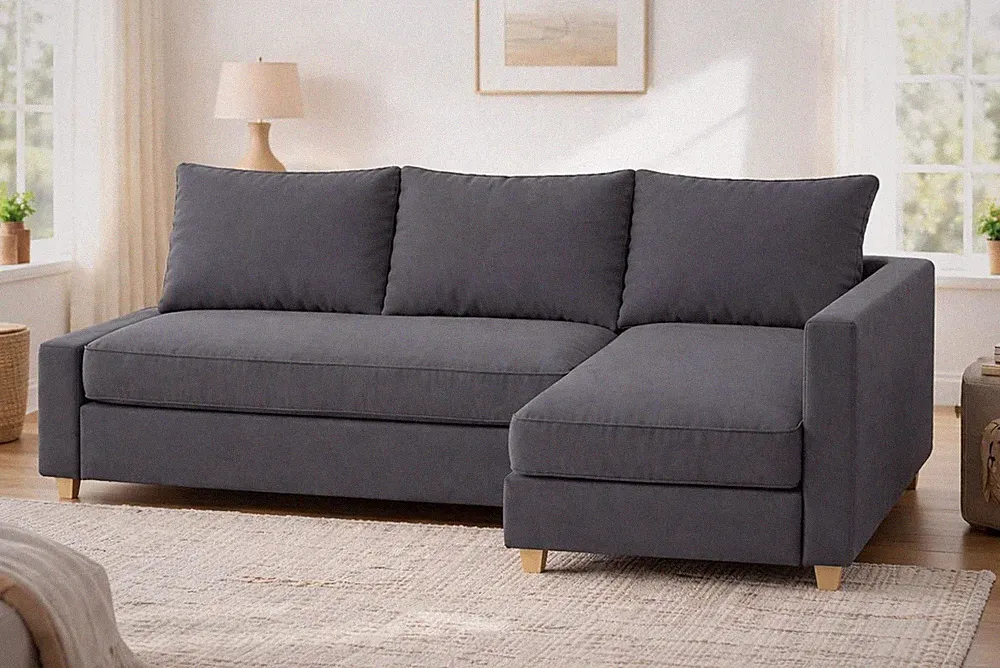 Cover Made for IKEA Friheten Sleeper Sofa Cover ONLY polyester Gray Left Chaise