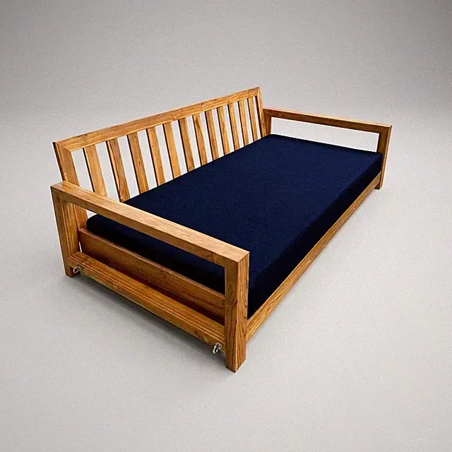 COVER ONLY| Outdoor Knife Edge 6" Crib Size Daybed Fitted Sheet Slipcover AD101