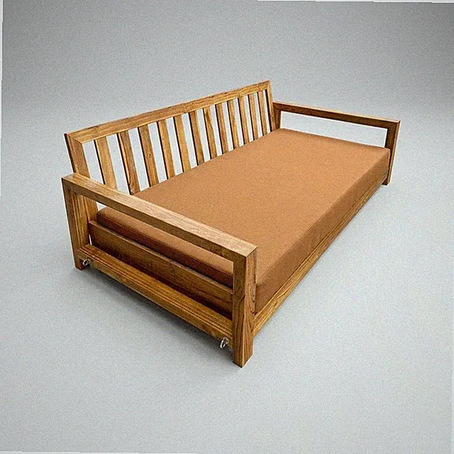 COVER ONLY| Outdoor Knife Edge 6" Crib Size Daybed Fitted Sheet Slipcover AD104
