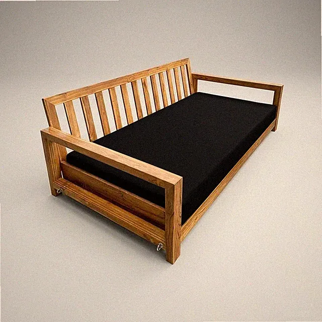 COVER ONLY| Outdoor Knife Edge 6" Crib Size Daybed Fitted Sheet Slipcover AD109