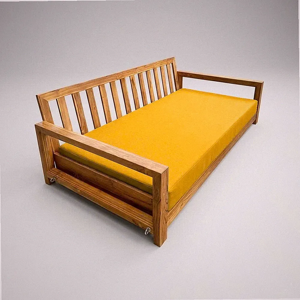 COVER ONLY| Outdoor Knife Edge 6" Twin Size Daybed Fitted Sheet Slipcover AD108