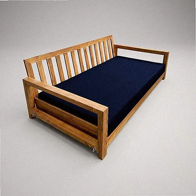 COVER ONLY| Outdoor Knife Edge 8" Twin Size Daybed Fitted Sheet Slipcover AD101