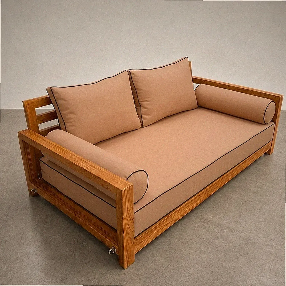 COVER ONLY STYLE 1 Mattress Pillow Daybed Porch Swing Contrast Trim Queen AD104
