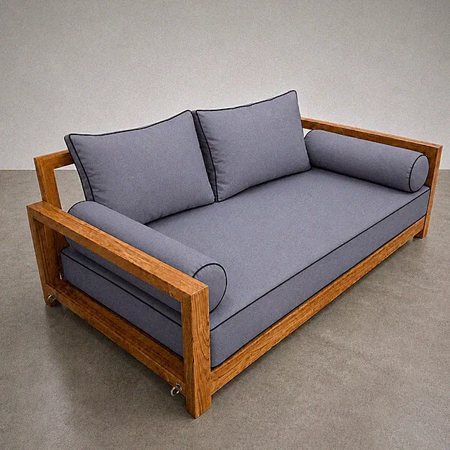 COVER ONLY STYLE 1 Mattress Pillow Daybed Porch Swing Contrast Trim Twin AD001