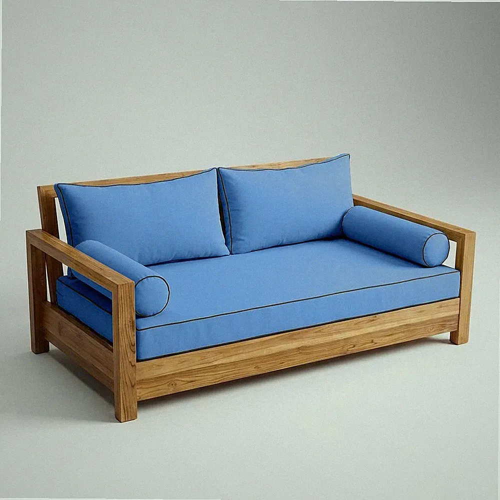 COVER ONLY STYLE 2 Mattress Pillow Daybed Porch Swing Contrast Trim Queen AD102