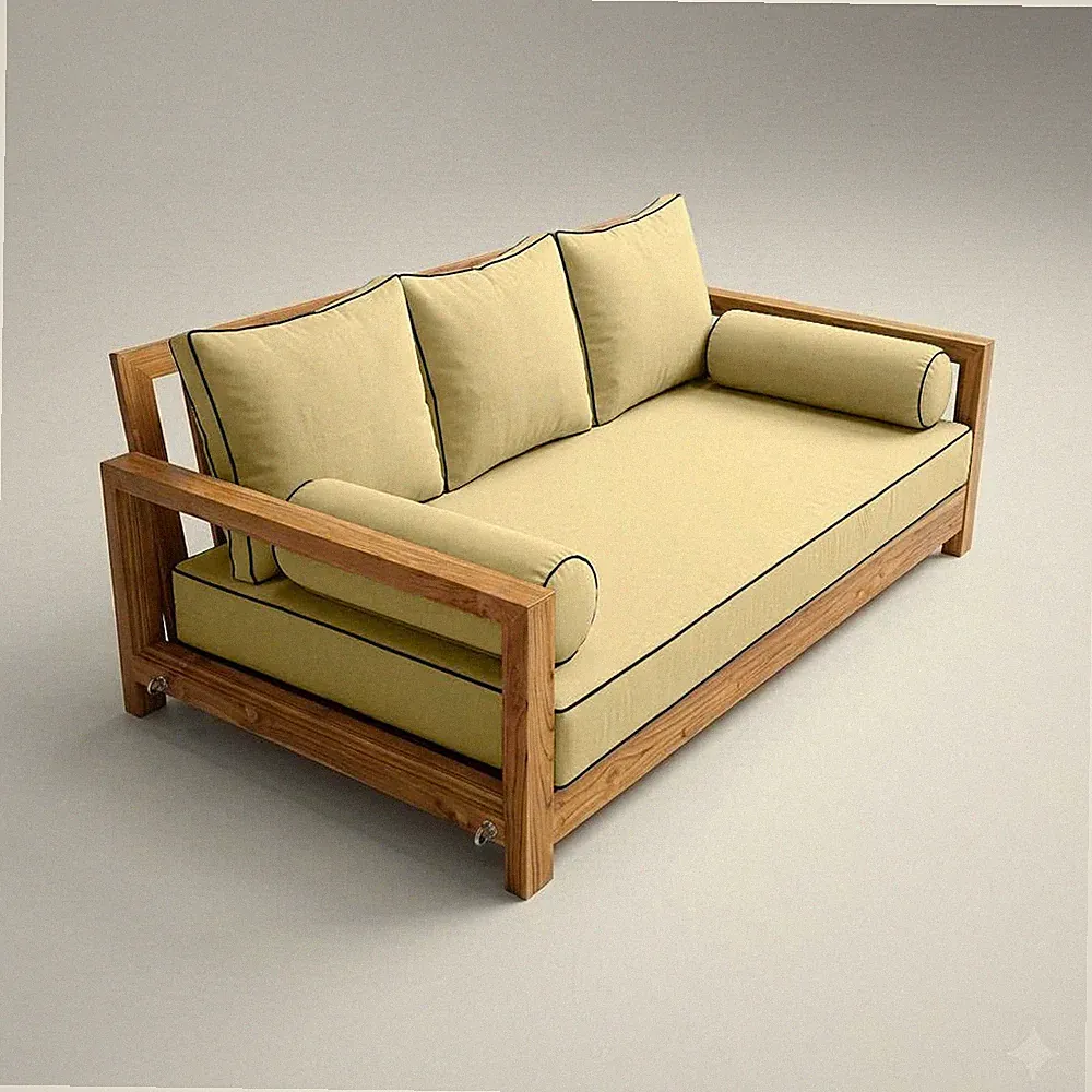 COVER ONLY STYLE 3 Mattress Pillow Daybed Porch Swing Contrast Trim Crib AD103