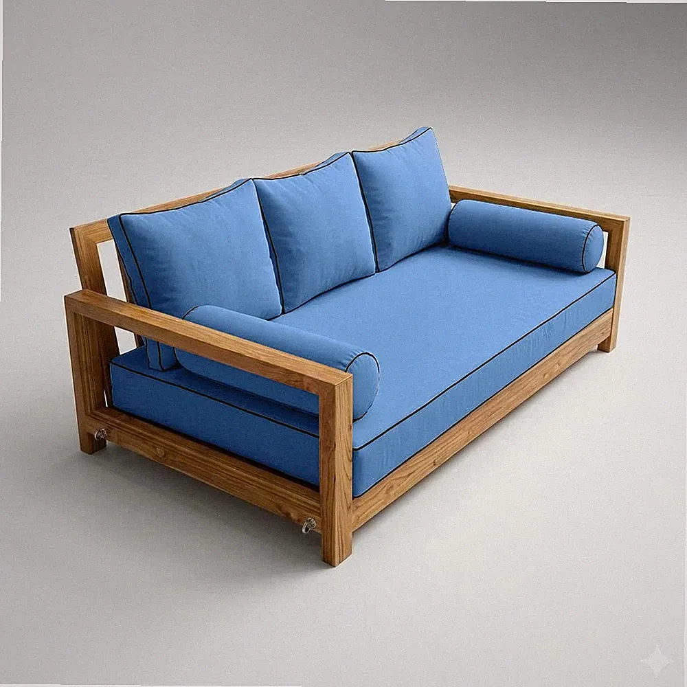 COVER ONLY STYLE 3 Mattress Pillow Daybed Porch Swing Contrast Trim Twin AD102