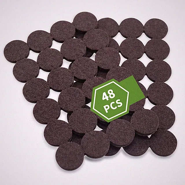 COVERCORNER Felt Furniture Pads for Hardwood Floors 48 PCS