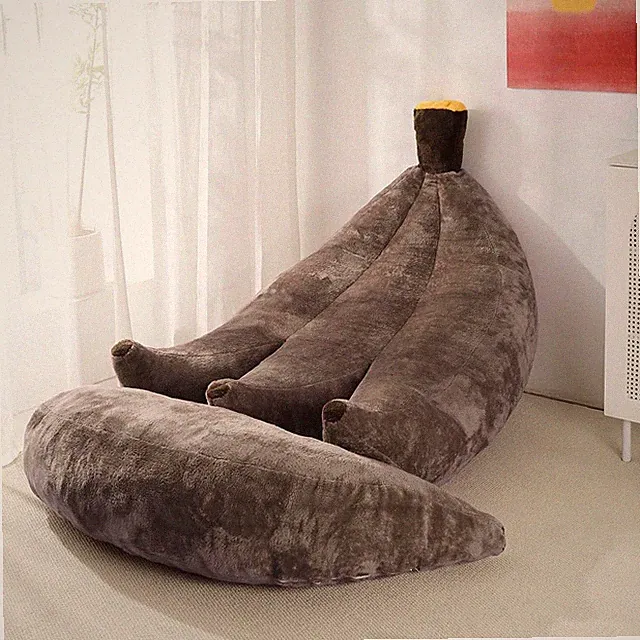 Cozy Banana Bean Bag Chair & Ottoman - Comfy Floor Sofa for Home & Dorm