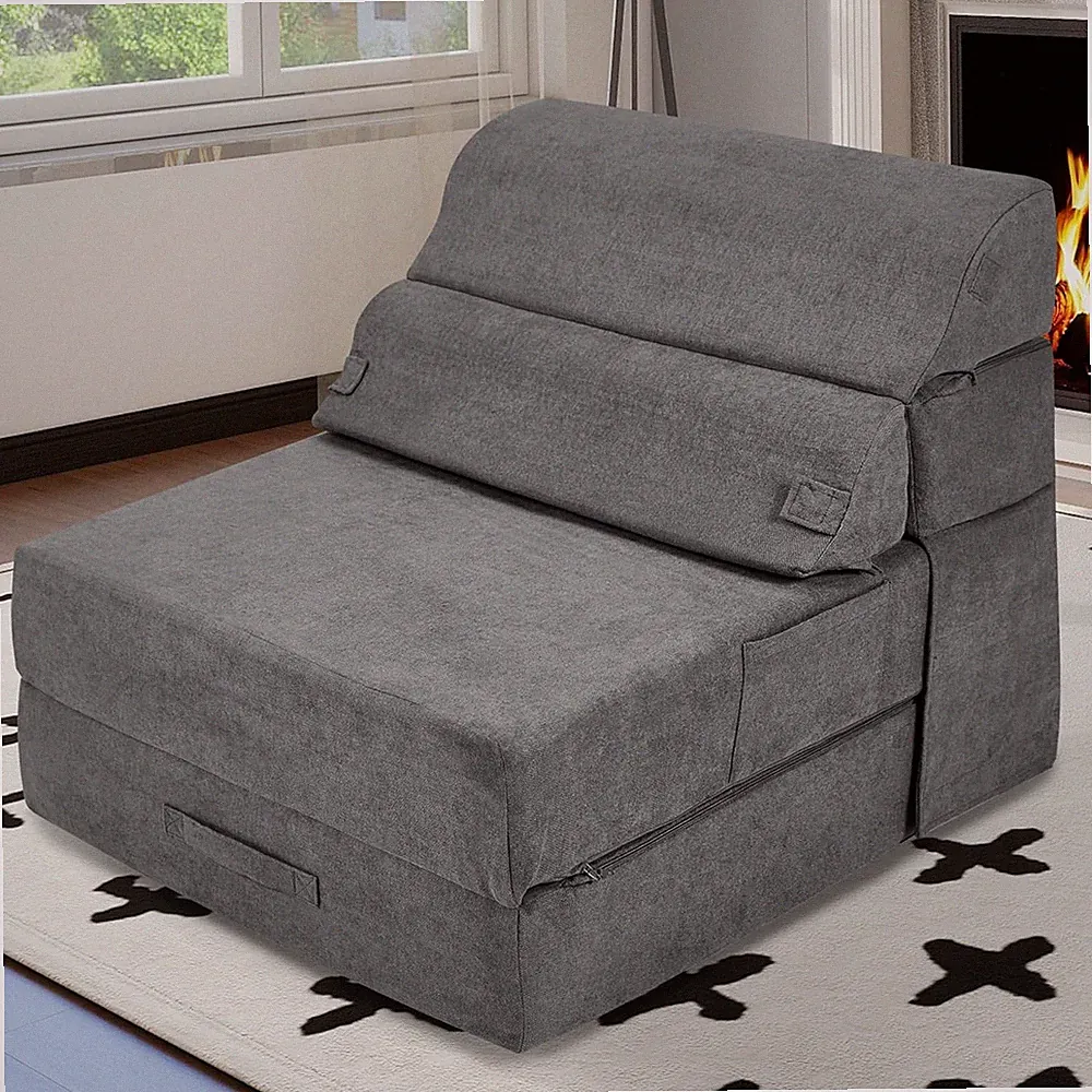 Cozy Convertible Sofa Bed - Foldable Sleeper Chair for Living Room or Guest Room