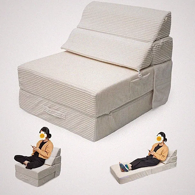 Cozy Folding Sofa Bed Convertible Sleeper Chair Couch Foldable Floor Mattress...