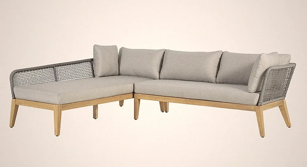Teak Wood Chaise