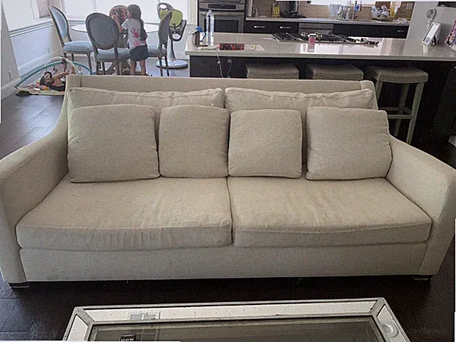 Crate & Barrel couch, Lounge sofa, Cream, Living Room Furniture