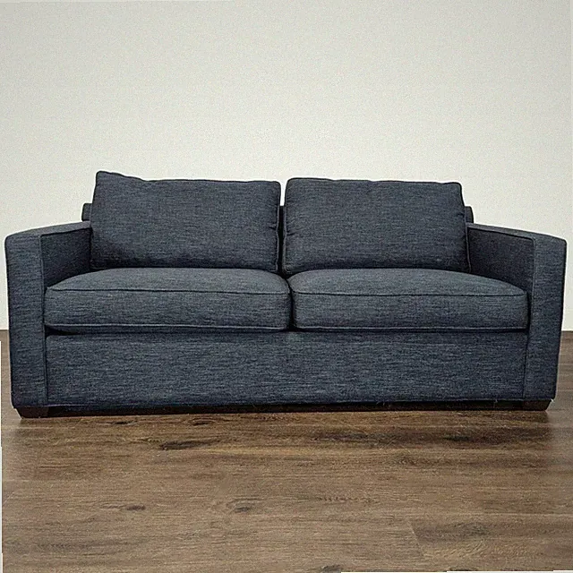 Crate & Barrel Davis Modern Blue Sleeper Sofa – Comfortable and Stylish