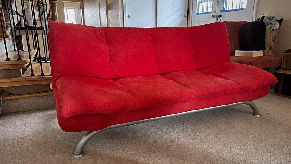 Crate & Barrel futon sofa bed couch sleeper