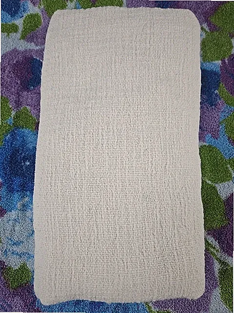 Crate & Barrel LINDSTROM White Sham King 20 x 36 Nubby Cotton Weave Button Back