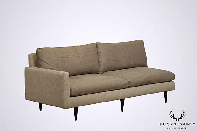 Crate & Barrel Mid Century Sofa, Chaise