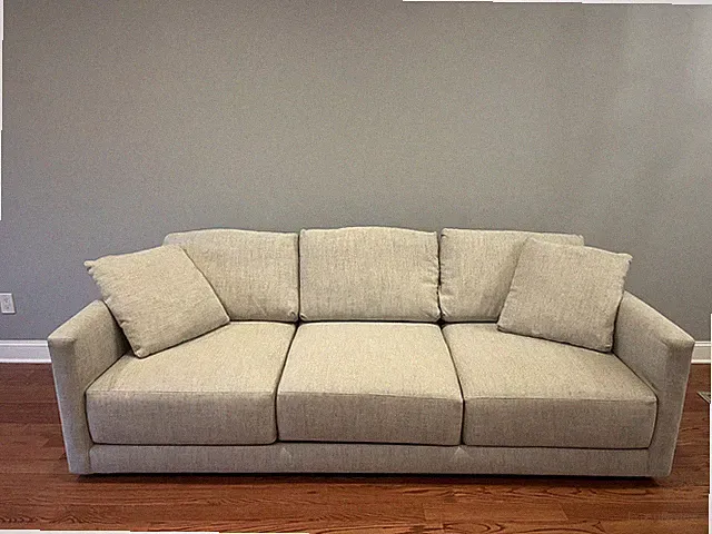 Crate & Barrel Slightly Used large Gray Gather Deep Grande sofa couch