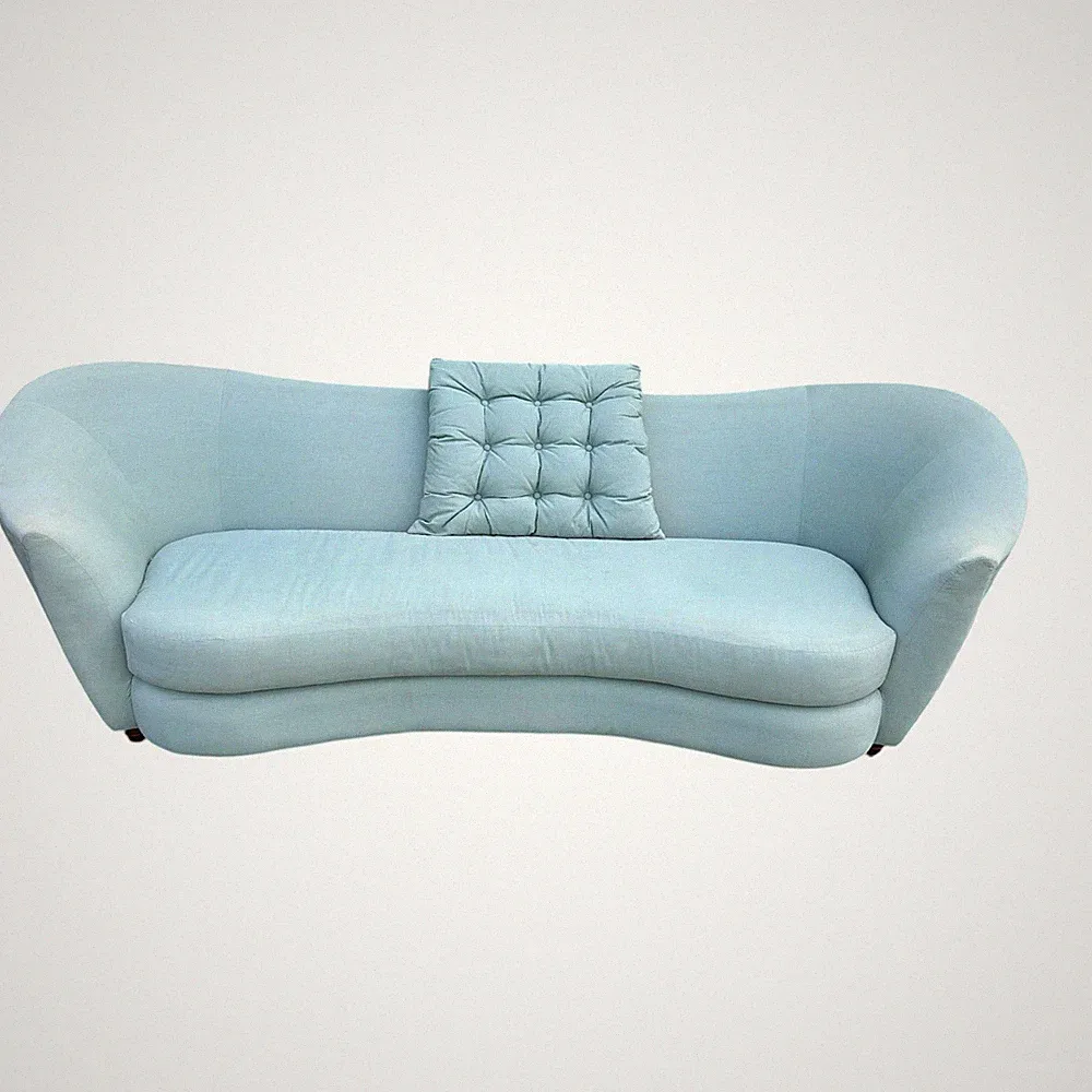 Curved Deco Style Sofa