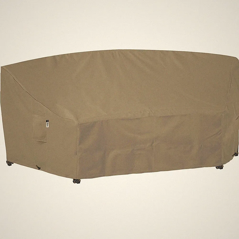 Curved Patio Furniture Cover for Outdoor Sectional Sofa, 96"(65") Reinforced...