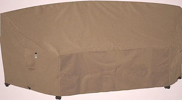 Curved Patio Furniture Cover for Outdoor Sectional Sofa 96" 65" Reinforced