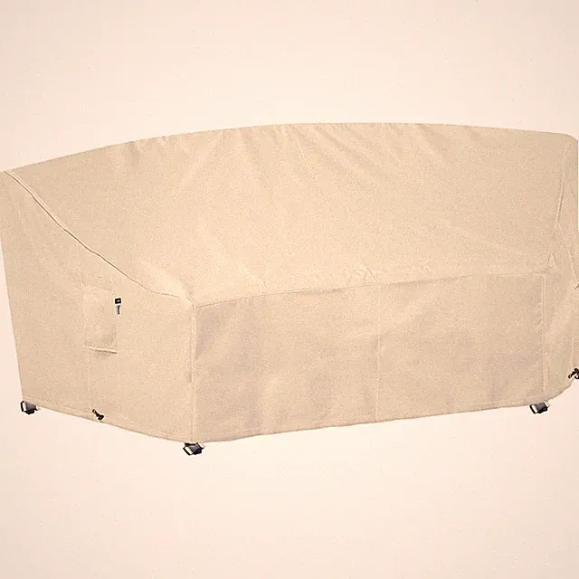 Curved Patio Furniture Cover Waterproof 600D for Outdoor Sectional Sofa 96"
