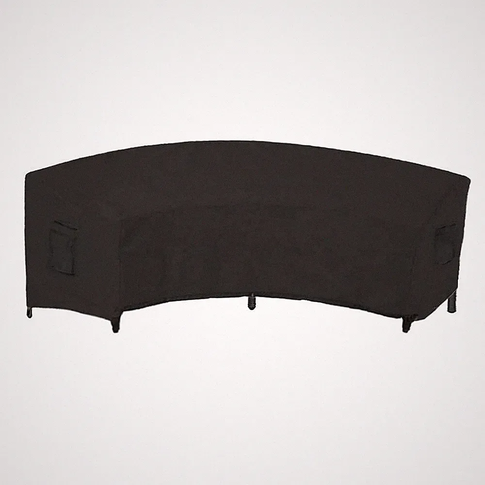 Curved Sofa Cover Outdoor Couch Sectional Protector Waterproof Half Moon Sofa...
