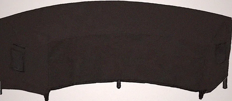 Curved Sofa Cover Outdoor Couch Sectional Protector Waterproof Half Moon Sofa